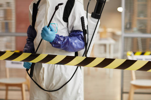 Professional Sewage Cleanup technician working in Waterville, ME